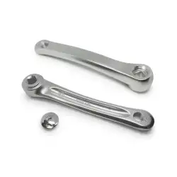 Ляв курбел алумин 170mm сив