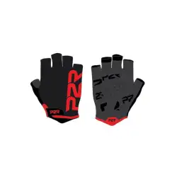 Ръкавици с къси пръсти P2R GRIPPEX черно-червен L