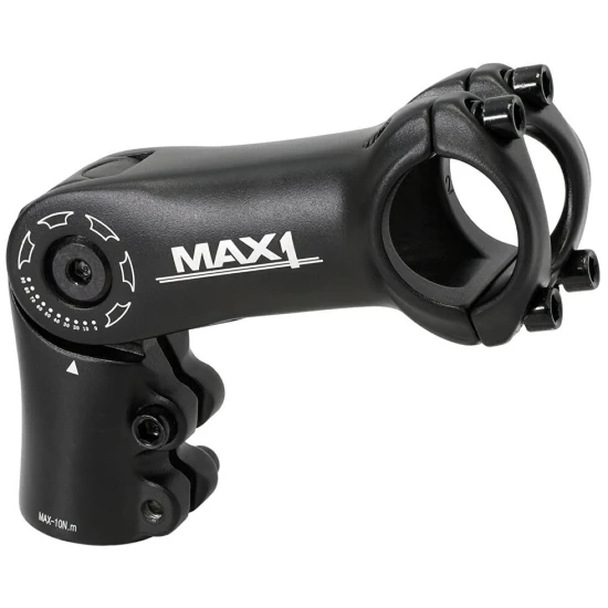 Раздвижена лапа за кормило MAX1 90/90°/31,8мм черно