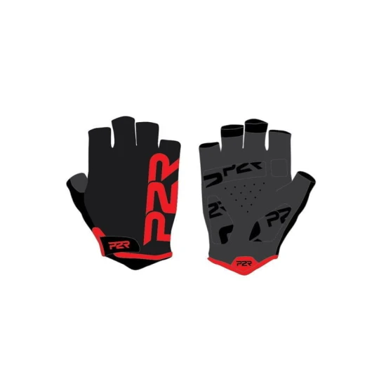 Ръкавици с къси пръсти P2R GRIPPEX черно-червен L
